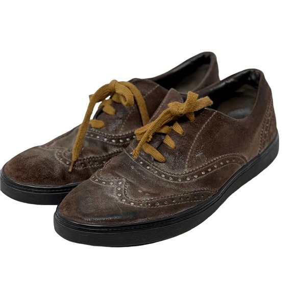 Tod\'s Oxford Wing Tip Brown Leather Shoes Size 7 main image 6